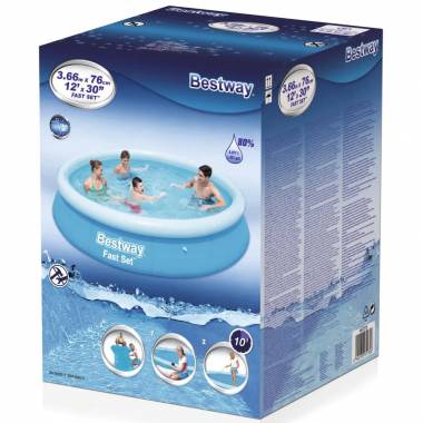 Bestway Fast Set Pripučiamas baseinas, 366x76cm, apskritas, 57273