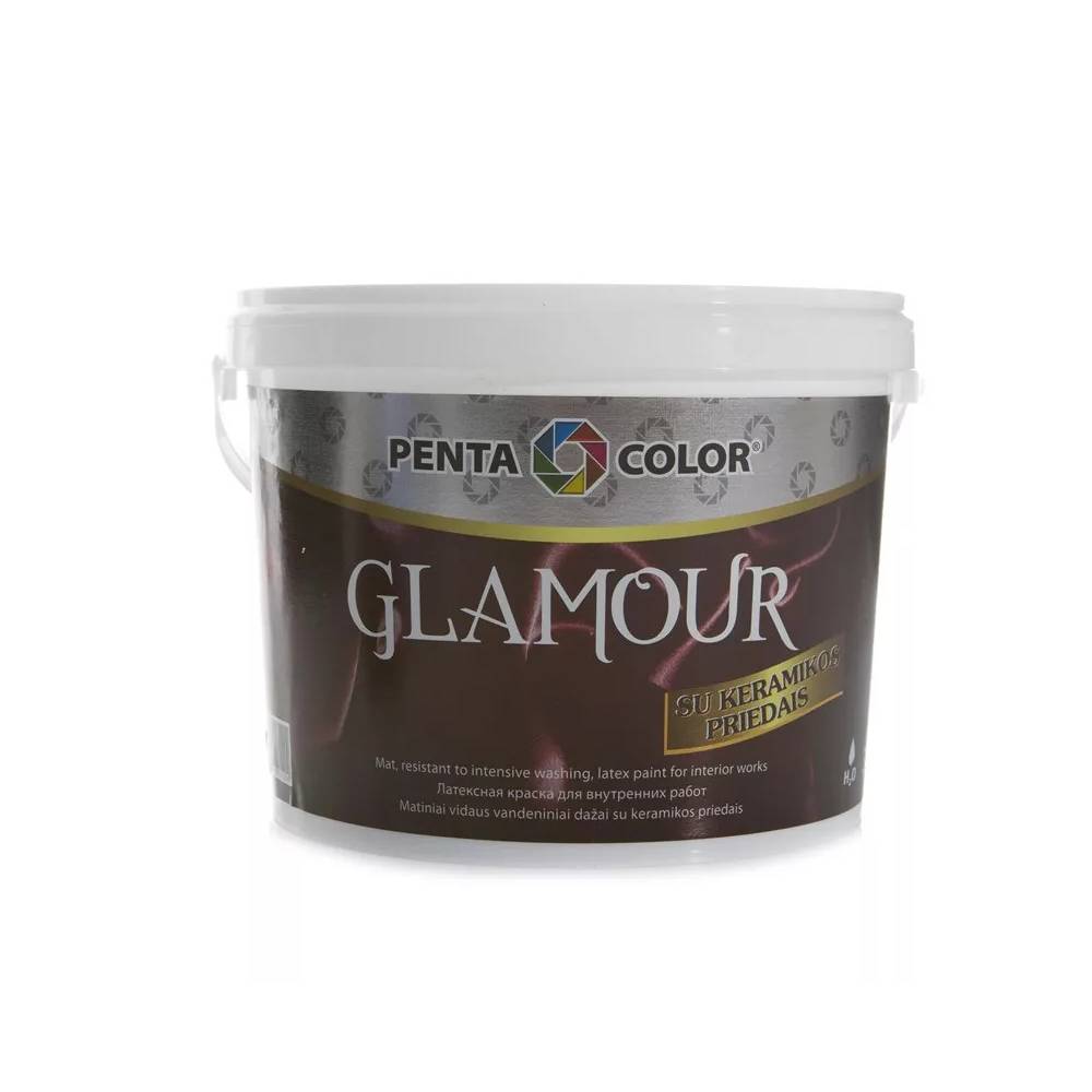 Dispersiniai dažai Pentacolor Glamour, balta, 3 l