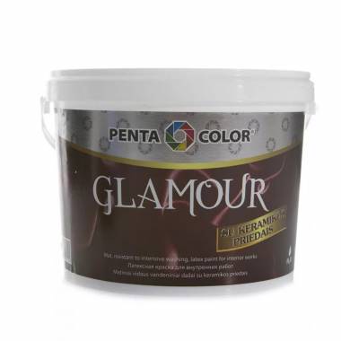 Dispersiniai dažai Pentacolor Glamour, balta, 3 l