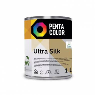 Dispersiniai dažai Pentacolor Ultra Silk, balta, 1 l