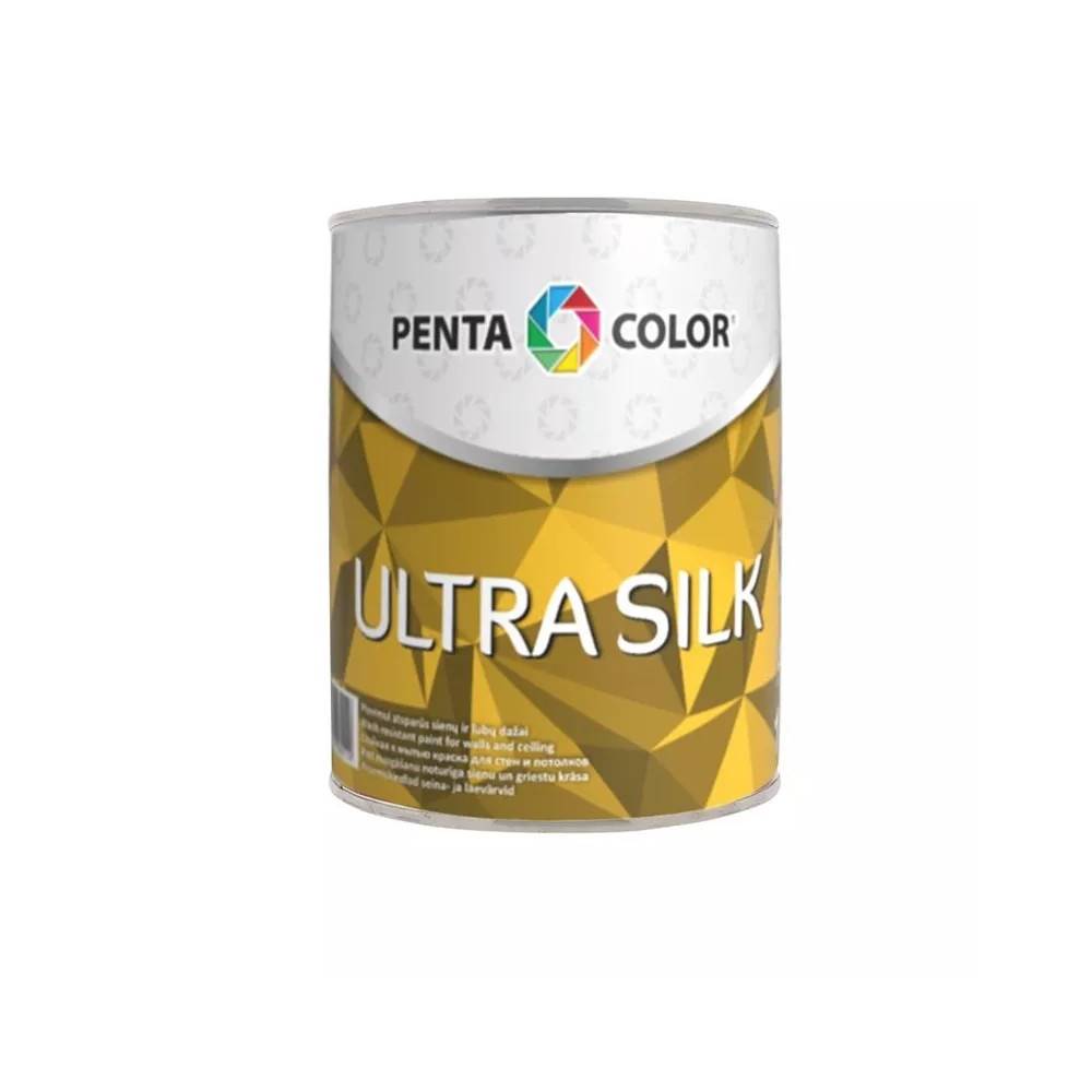 Dispersiniai dažai Pentacolor Ultra Silk, balta, 1 l