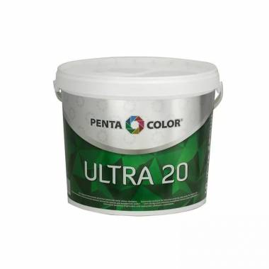 Dispersiniai dažai Pentacolor Ultra 20, balta, 5 l