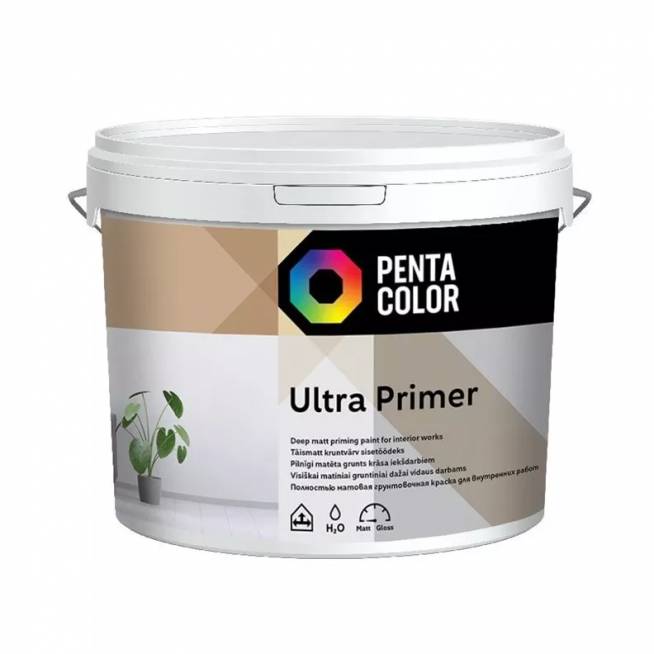 Gruntiniai dažai Pentacolor Ultra Primer, balta, 10 l