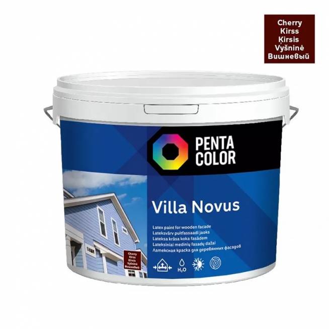 Fasado dažai Pentacolor Villa Novus, vyšnios, 5 l