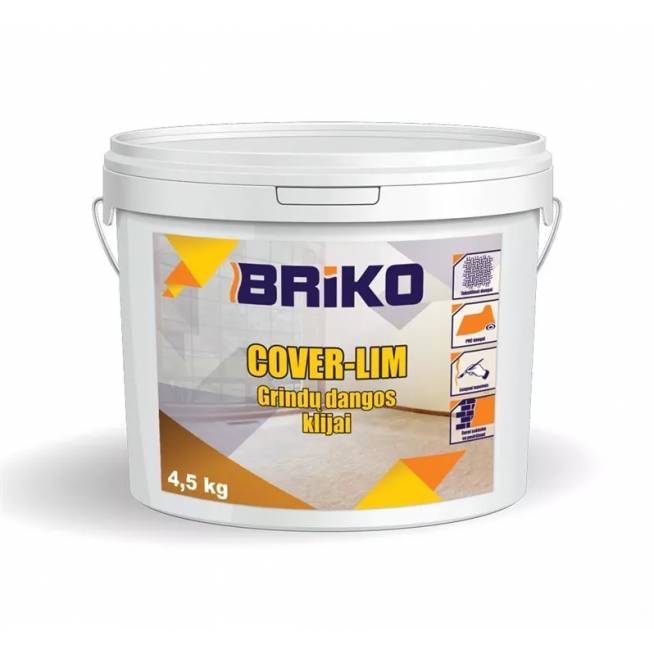 Klijai grindų dangos Briko Cover-Lim, 4.5 kg