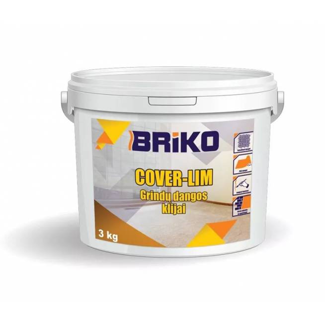 Klijai grindų dangos Briko Cover-Lim, 3 kg