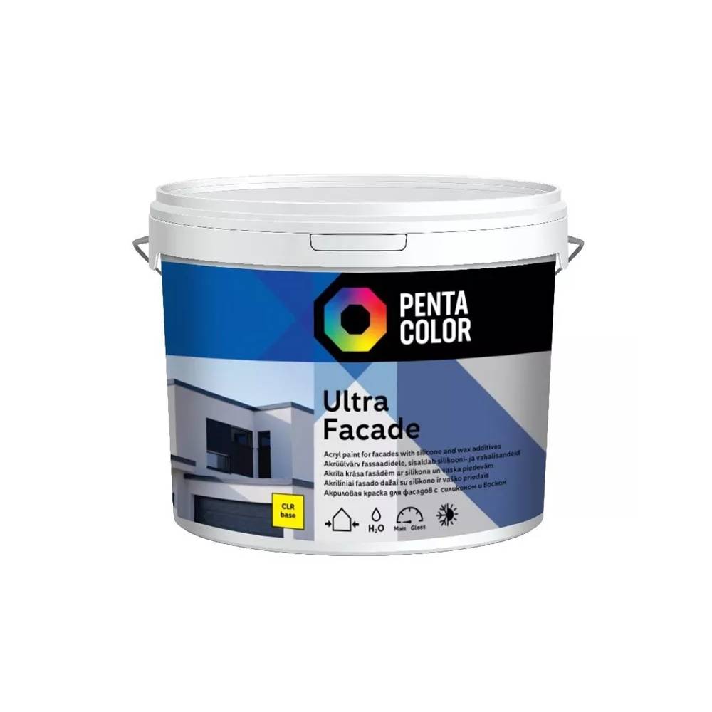 Fasado dažų bazė Pentacolor, emulsiniai, visiškai matinis, 5 l