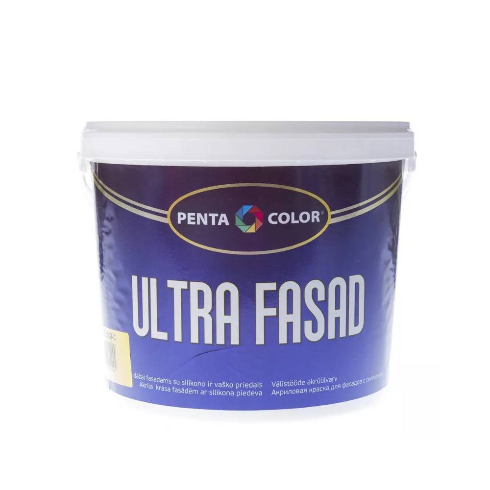 Fasado dažų bazė Pentacolor, emulsiniai, visiškai matinis, 5 l