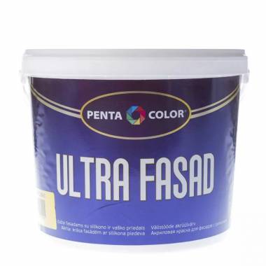 Fasado dažų bazė Pentacolor, emulsiniai, visiškai matinis, 5 l