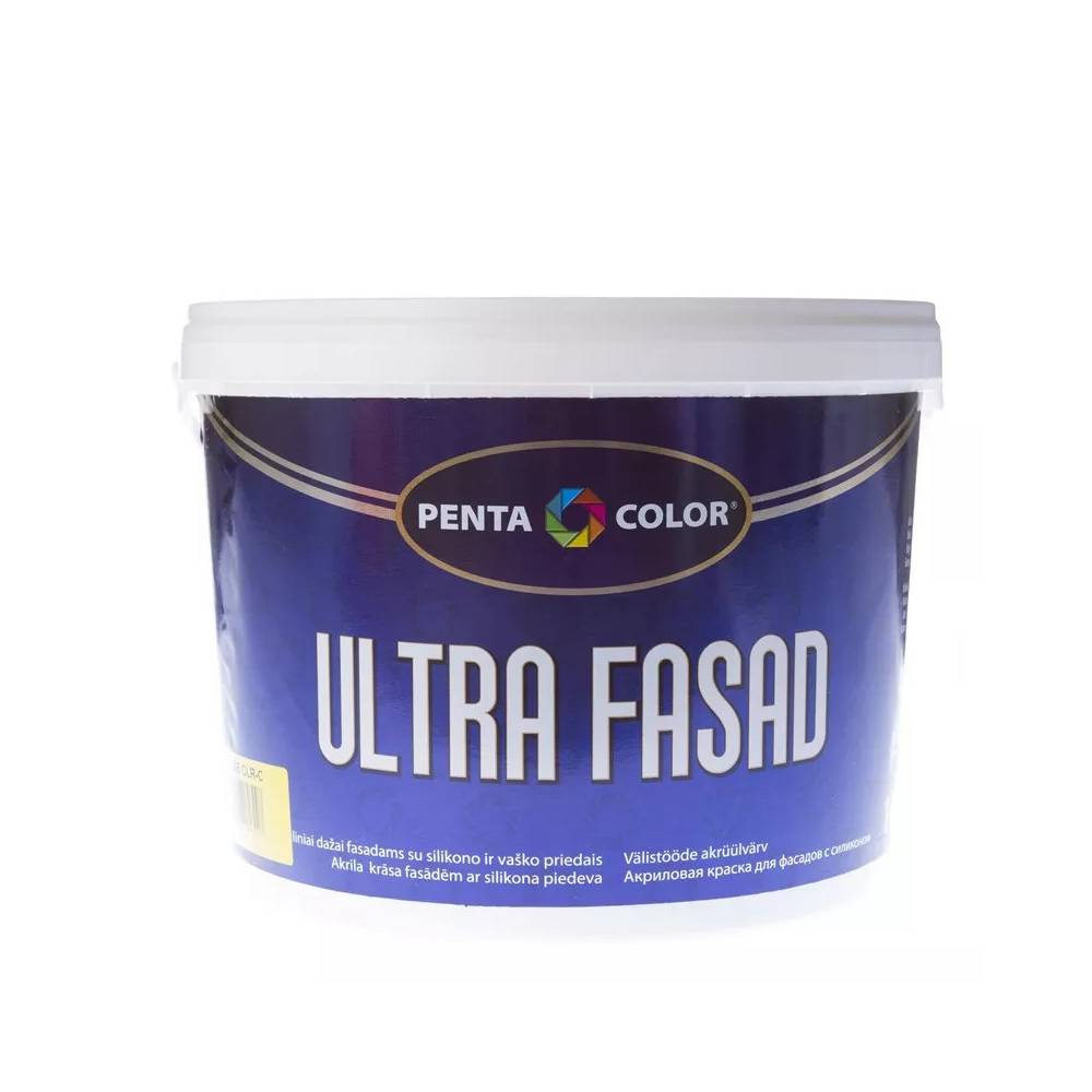 Fasado dažų bazė Pentacolor, emulsiniai, visiškai matinis, 10 l