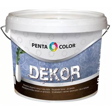 Dispersiniai faktūriniai dažai Pentacolor Decor, balta, 5 l