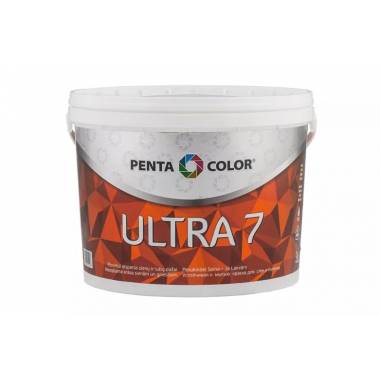 Dispersiniai dažai Pentacolor Ultra 7, balta, 3 l