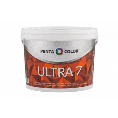 Dispersiniai dažai Pentacolor Ultra 7, balta, 5 l