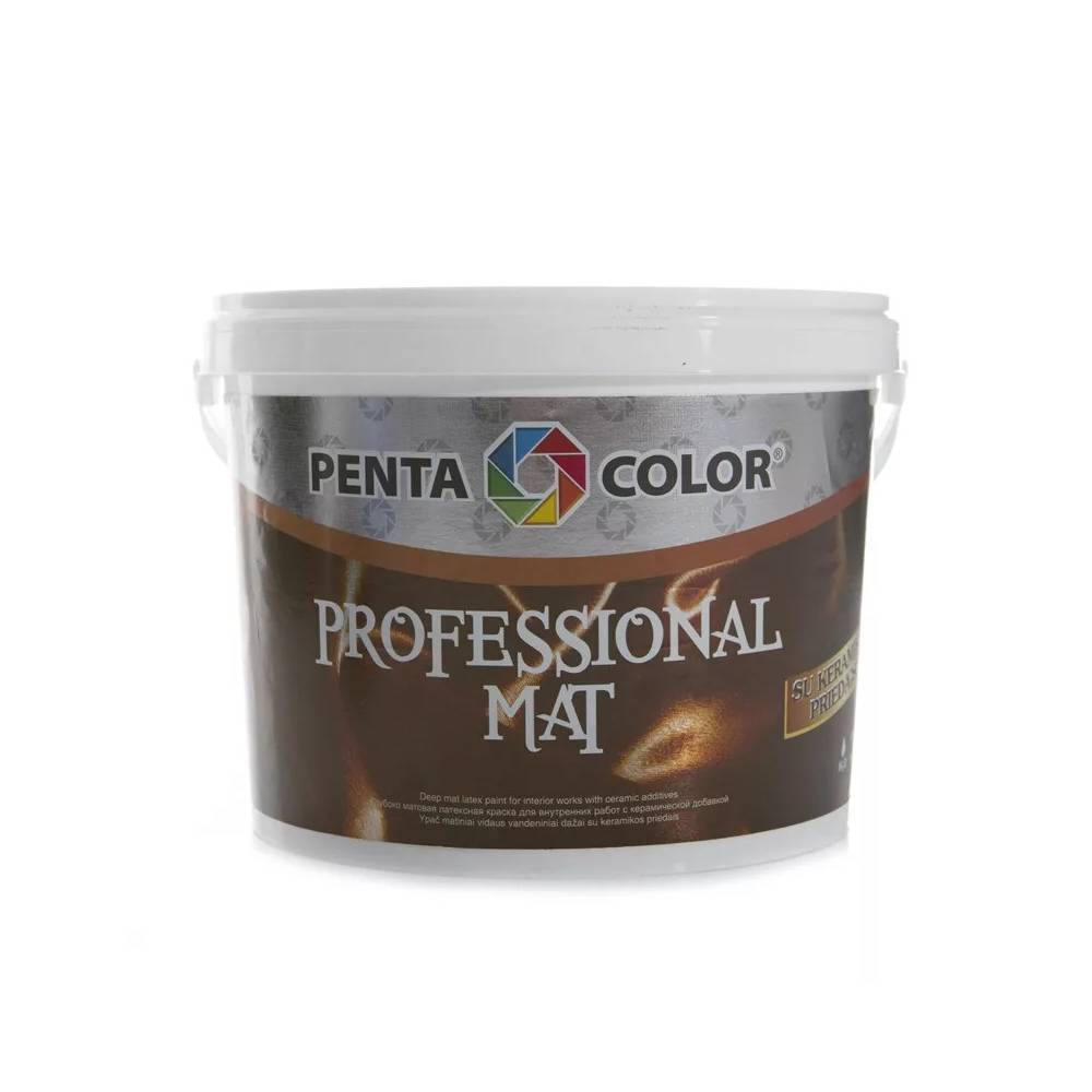 Dispersiniai dažai Pentacolor Professional Matt, balta, 3 l