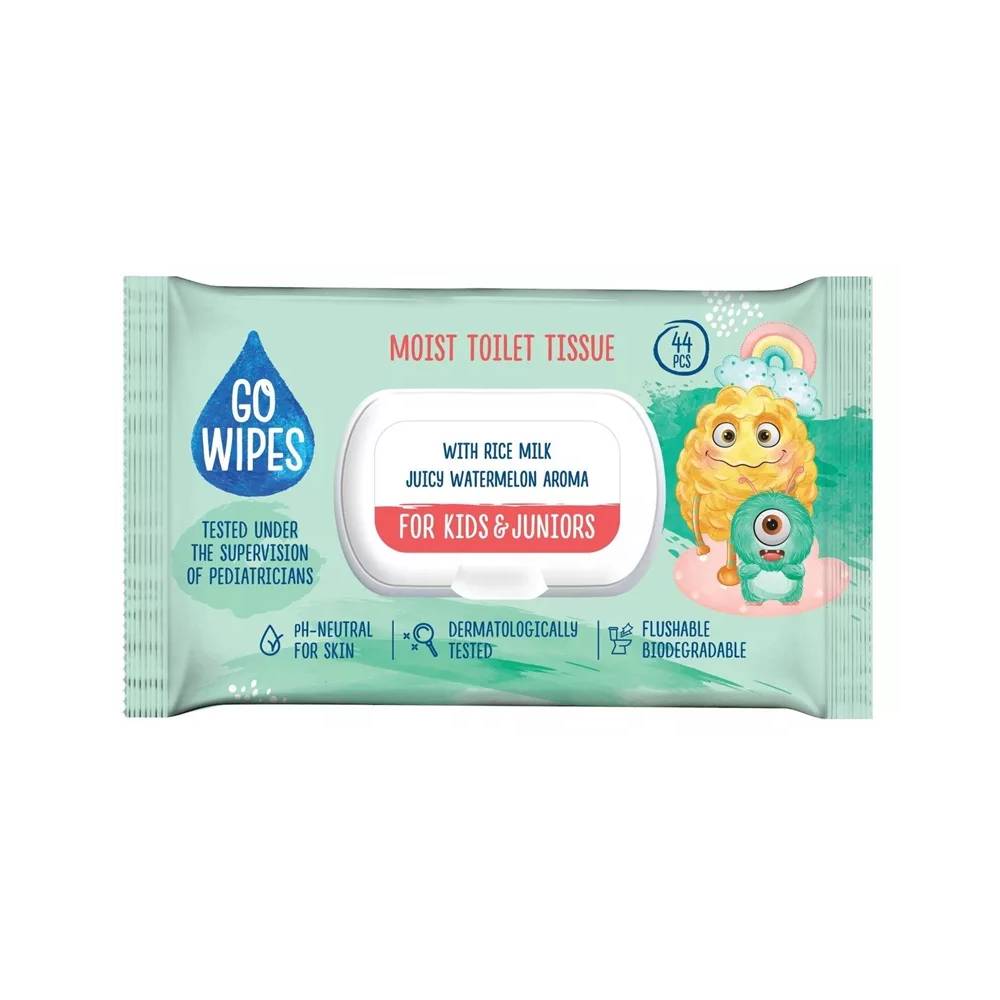 Tualetinis popierius Go Wipes Kids & Juniors, drėgnas, 1 sl