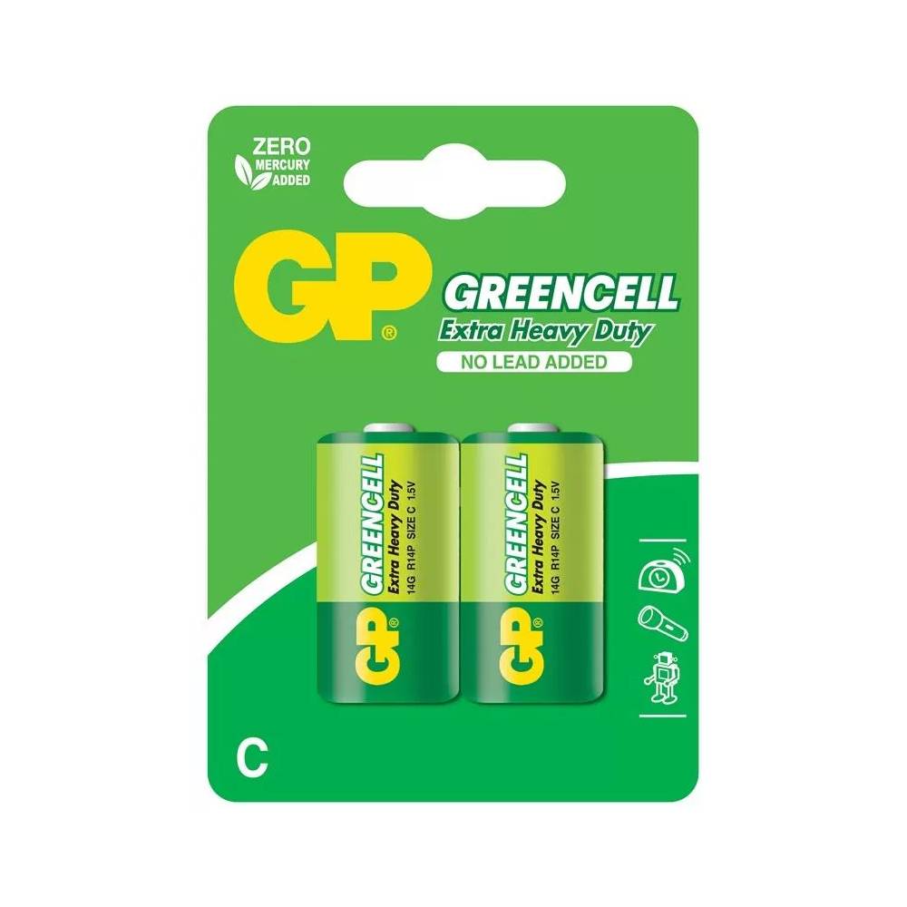 Elementai GP Batteries GPPCC14KC005, LR14/R14, 1.5 V, 2 vnt.