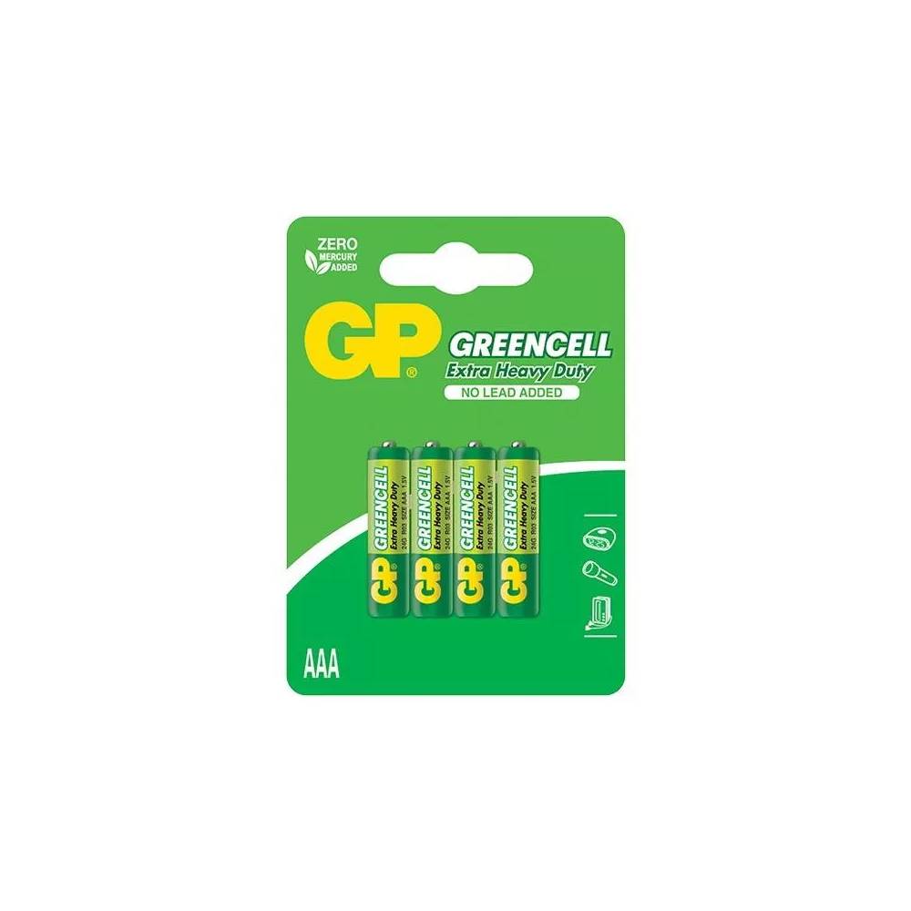 Elementai GP Greencell R03, AAA, 1.5 V, 4 vnt.