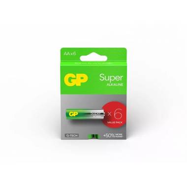 Elementai GP GPPCA15AS609, AA, 1.5 V, 6 vnt.