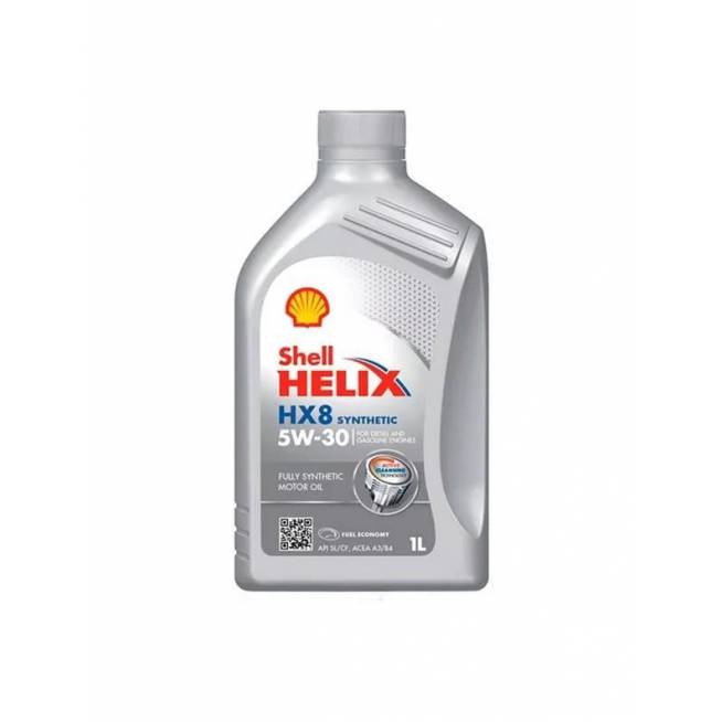 Automobilio variklio tepalas Shell Helix HX8 5W - 30, sintetinis, lengviesiems automobiliams, 1 l