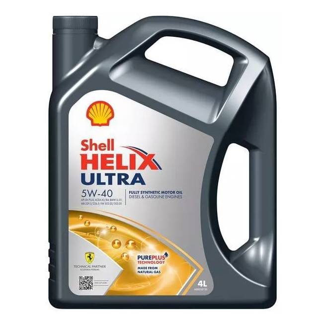 Automobilio variklio tepalas Shell 5W - 40, sintetinis, lengviesiems automobiliams, 4 l