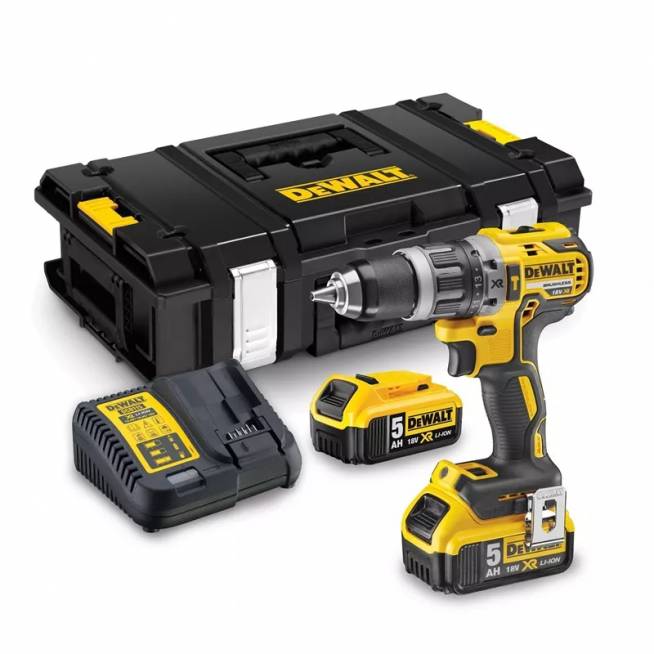 Smūginis gręžtuvas su akumuliatoriumi Dewalt DCD796P2, 18 V, 5 Ah