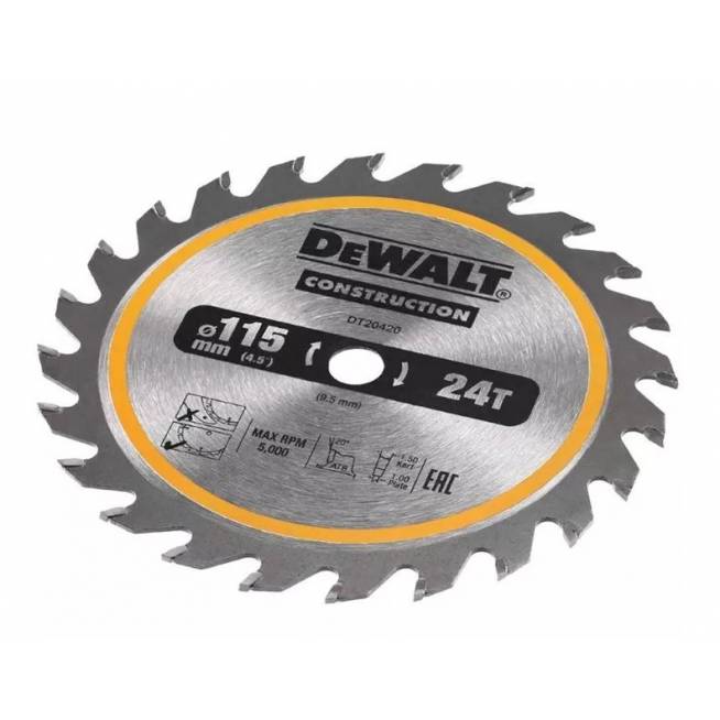 Pjovimo diskas Dewalt DT20420-QZ, 115 mm x 9.5 mm