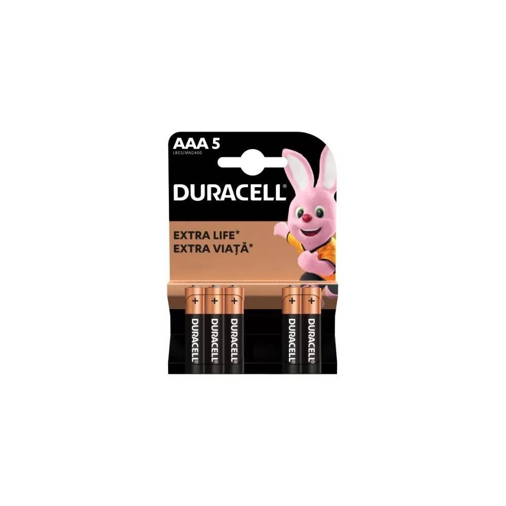 Elementai Duracell DURB062, AAA, 1.5 V, 5 vnt.