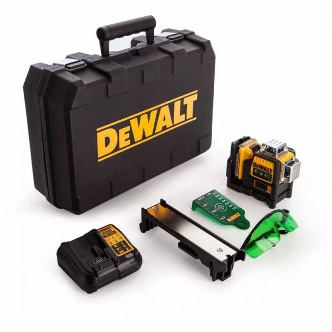 Nivelyras Dewalt DCE089D1G, 0 - 360 °, žalia