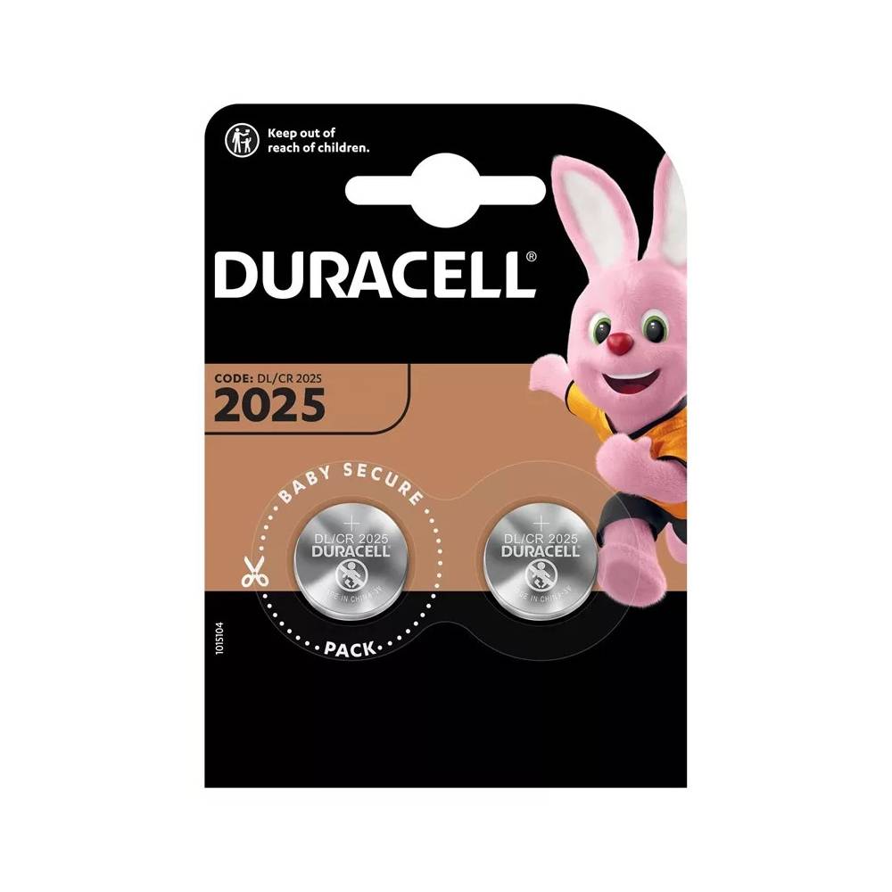 Elementai Duracell, CR2025, 2 vnt.