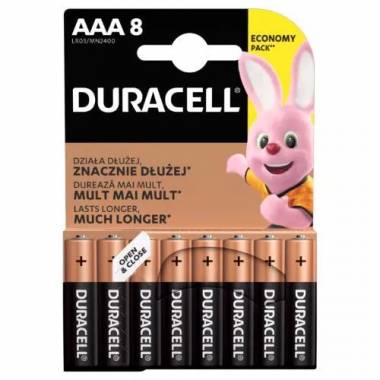 Elementai Duracell AA/LR06, 8 vnt.