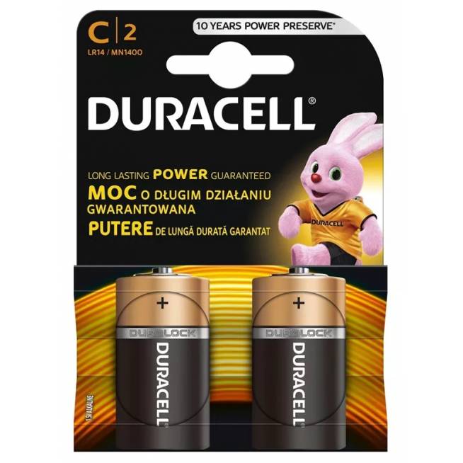 Elementai Duracell MN 1400 Basic C, LR14, 2 vnt.