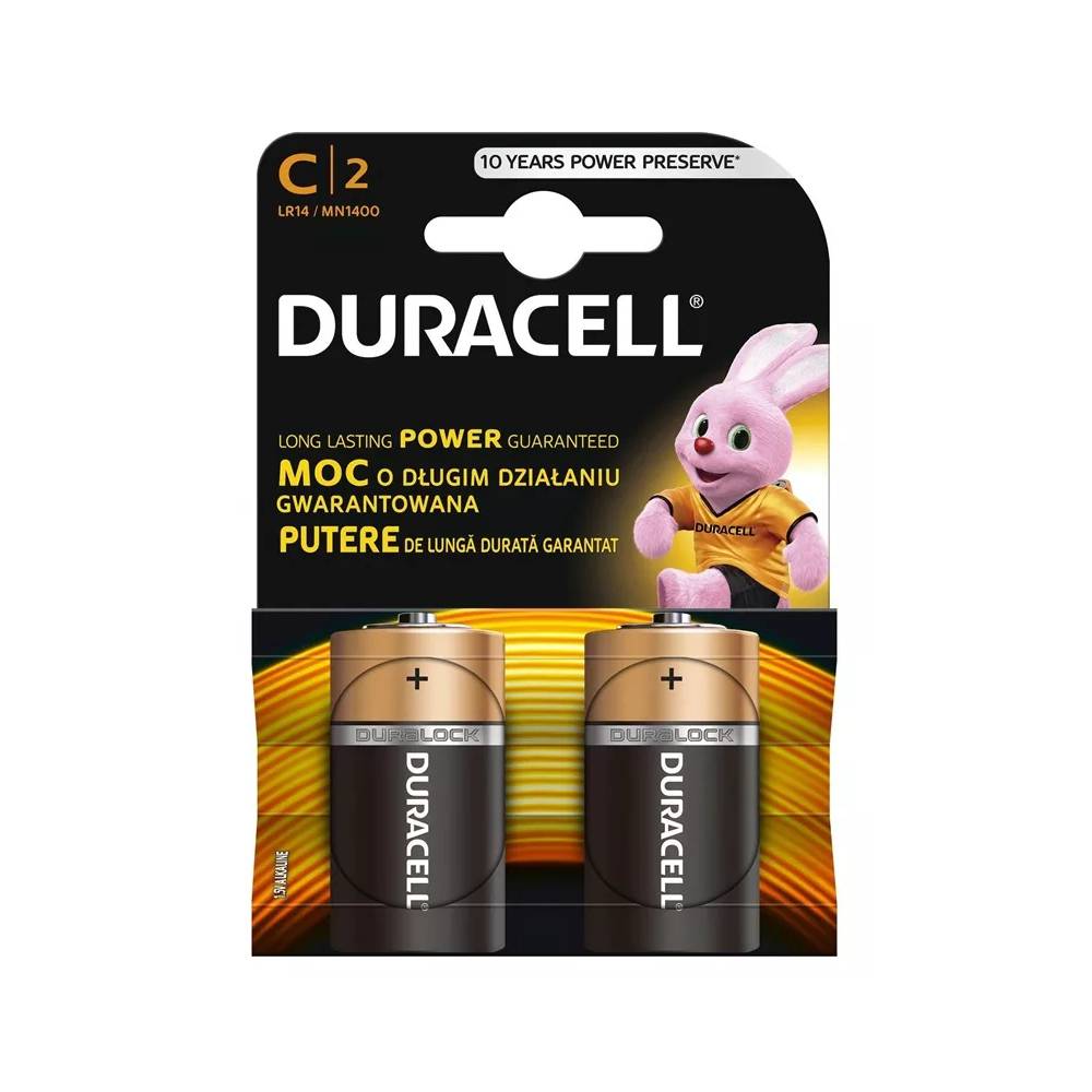 Elementai Duracell MN 1400 Basic C, LR14, 2 vnt.