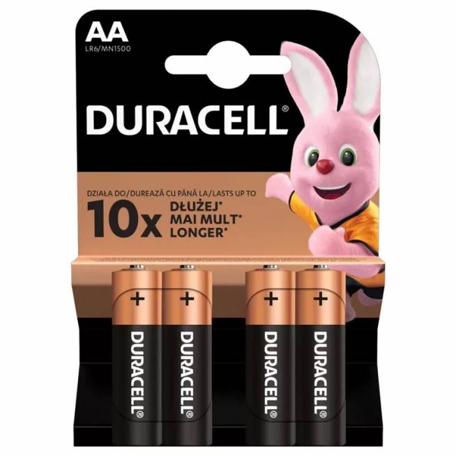 Elementai Duracell AA/LR06, AA, 1.5 V, 4 vnt.