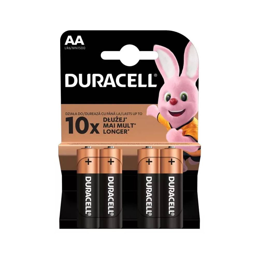 Elementai Duracell AA/LR06, AA, 1.5 V, 4 vnt.