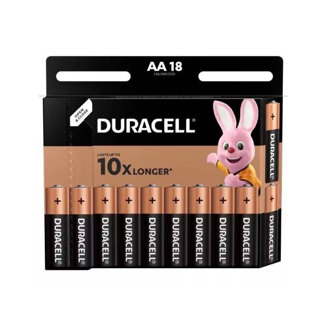 Elementai Duracell DURB030, AA, 1.5 V, 18 vnt.