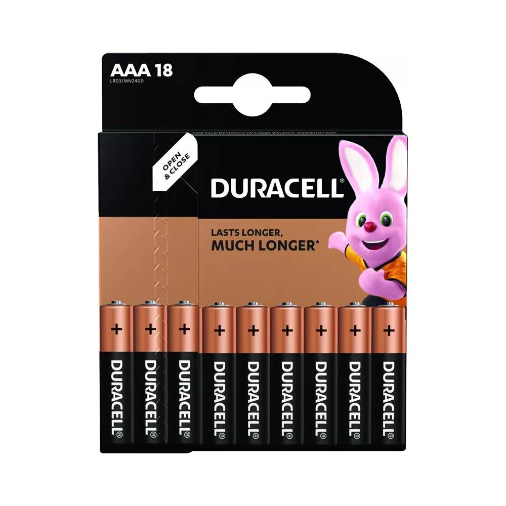 Elementai Duracell DURB080, AAA, 1.5 V, 18 vnt.