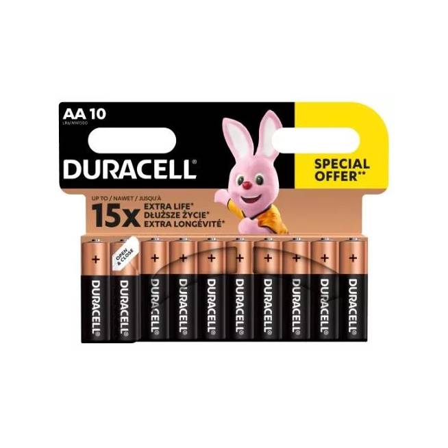 Elementai Duracell AA/LR06, 10 vnt.