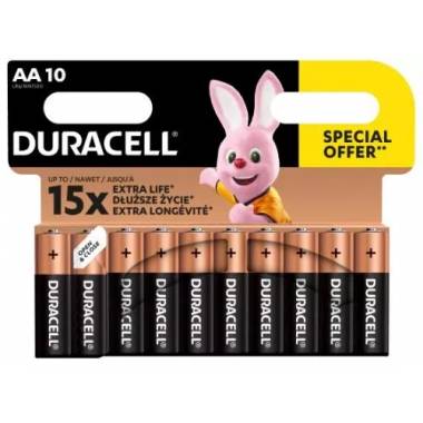 Elementai Duracell AA/LR06, 10 vnt.