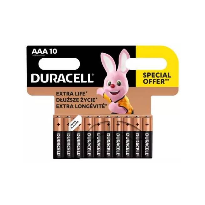 Elementai Duracell AAA/LR03, 10 vnt.