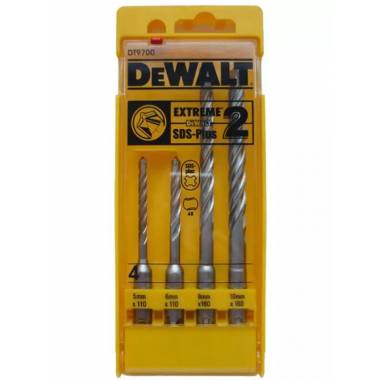 Grąžtų komplektas Dewalt DT9700-QZ, betonui, sds plus (te-c), 5 mm x 16 cm, 4 vnt.