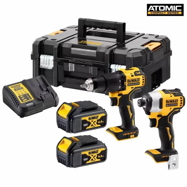 Akumuliatorinių įrankių komplektas DeWALT DCK2062M2T 18V 2x4.0Ah