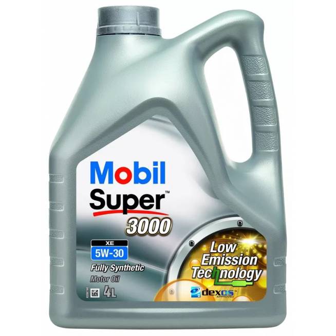 Automobilio variklio tepalas Mobil Super 3000 XE 5W - 30, sintetinis, lengviesiems automobiliams, 4 l