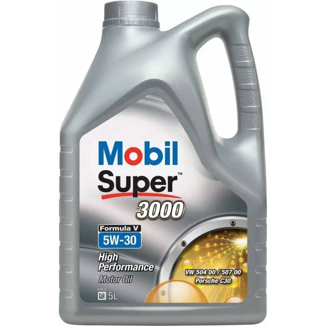 Variklių alyva Mobil Super 3000 Formula 5W - 30, sintetinis, lengviesiems automobiliams, 5 l