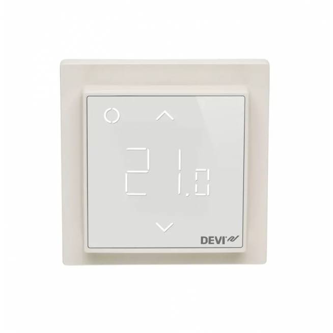 Termostatas Devi 140F1141 Smart WiFi, kabinamas, balta, 8.5 cm, 0 - 30 °C