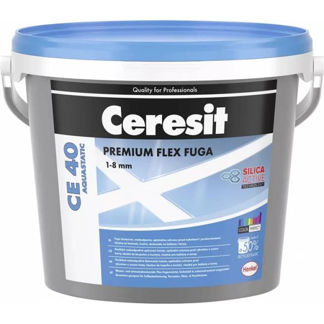 Glaistas siūlėms Ceresit CE40 GREY, sandarinamasis, pilka, 5 kg