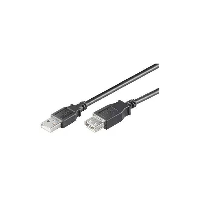 Kabelis MicroConnect Extension USB Type A Male (vyriška), USB Type A Female (moteriška), 1.8 m, juoda