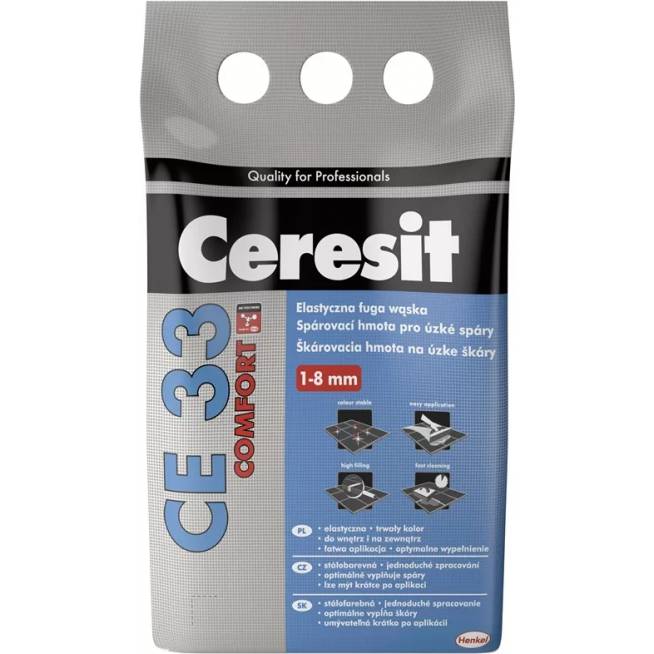 Glaistas siūlėms Ceresit CE33 Comfort CHOCOLATE, dekoratyvinis, ruda, 5 kg