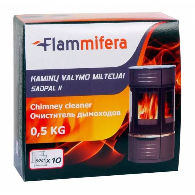 Valymo milteliai Flammifera 5903138000209, kaminams, 0.5 l