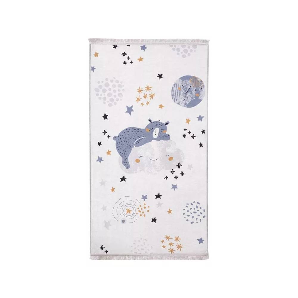 Kilimas vidaus Splendid BEAR Printed, baltas/pilkas, 160 cm x 120 cm