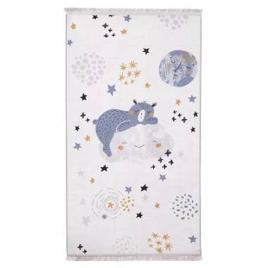 Kilimas vidaus Splendid BEAR Printed, baltas/pilkas, 160 cm x 120 cm